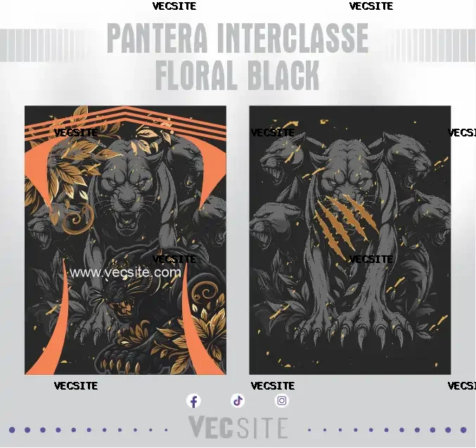 Pantera Interclasse Floral Black
