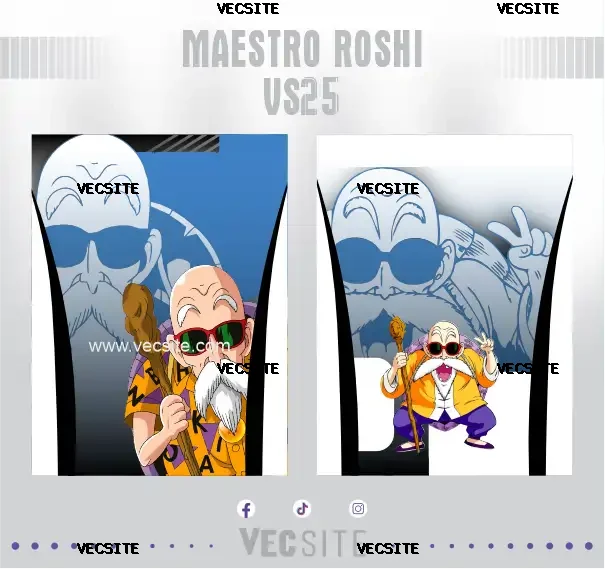 maestro roshi vector editable