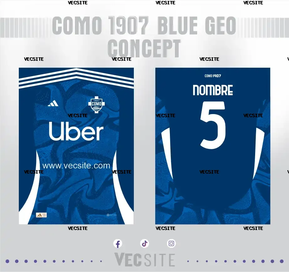 Como 1907 Blue Geo Concept