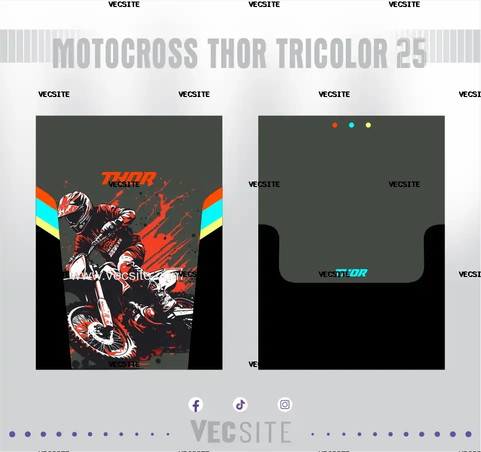 Motocross Thor Tricolor 25