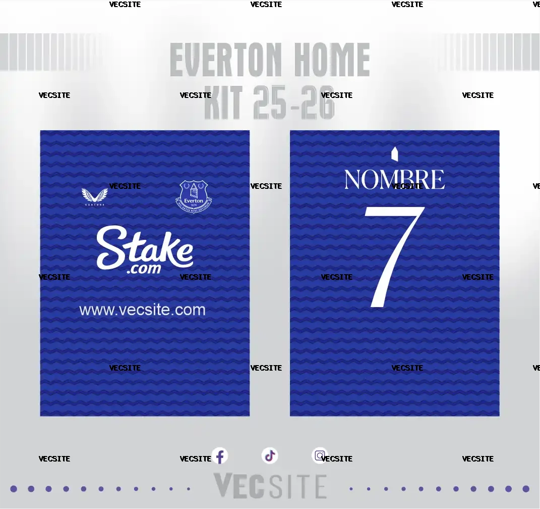 Everton Home Kit 25-26