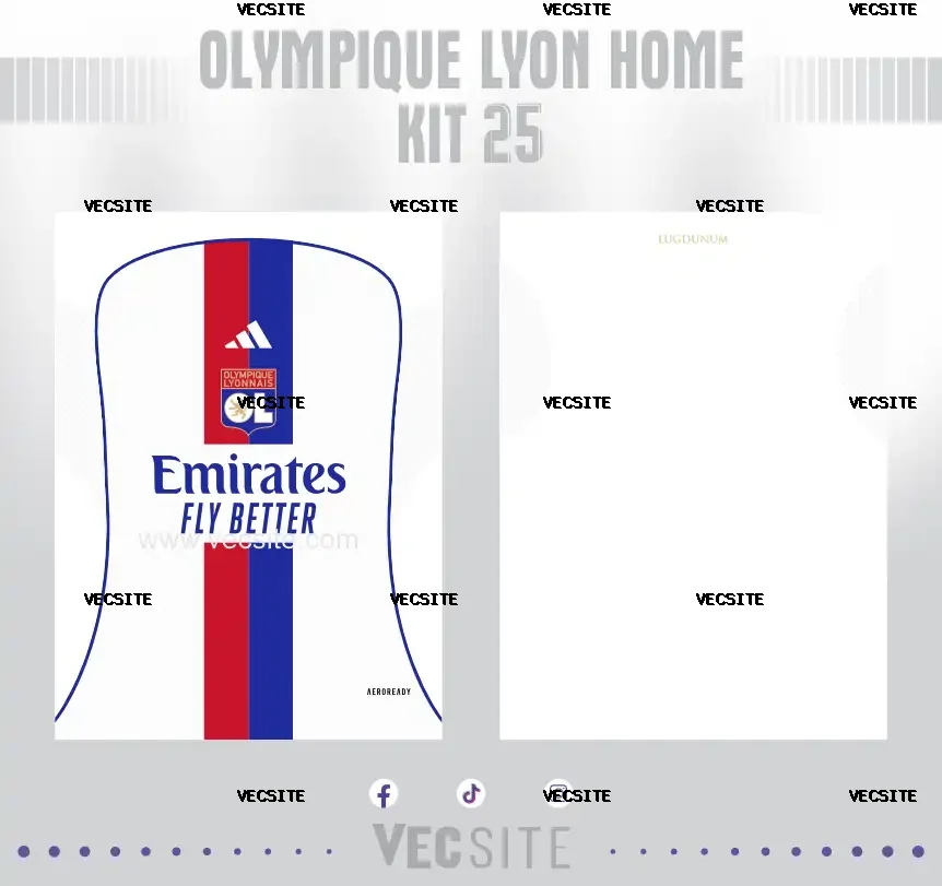Olympique Lyon Home Kit 25