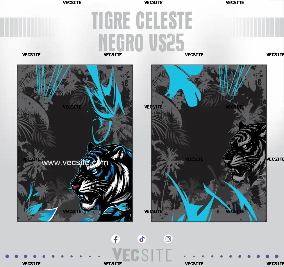 Tigre Celeste Negro VS25