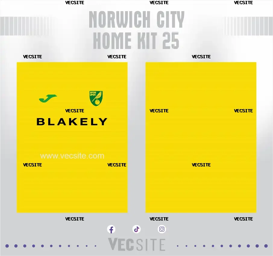 Norwich City Home Kit 25
