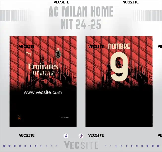 AC Milan Home Kit 24-25