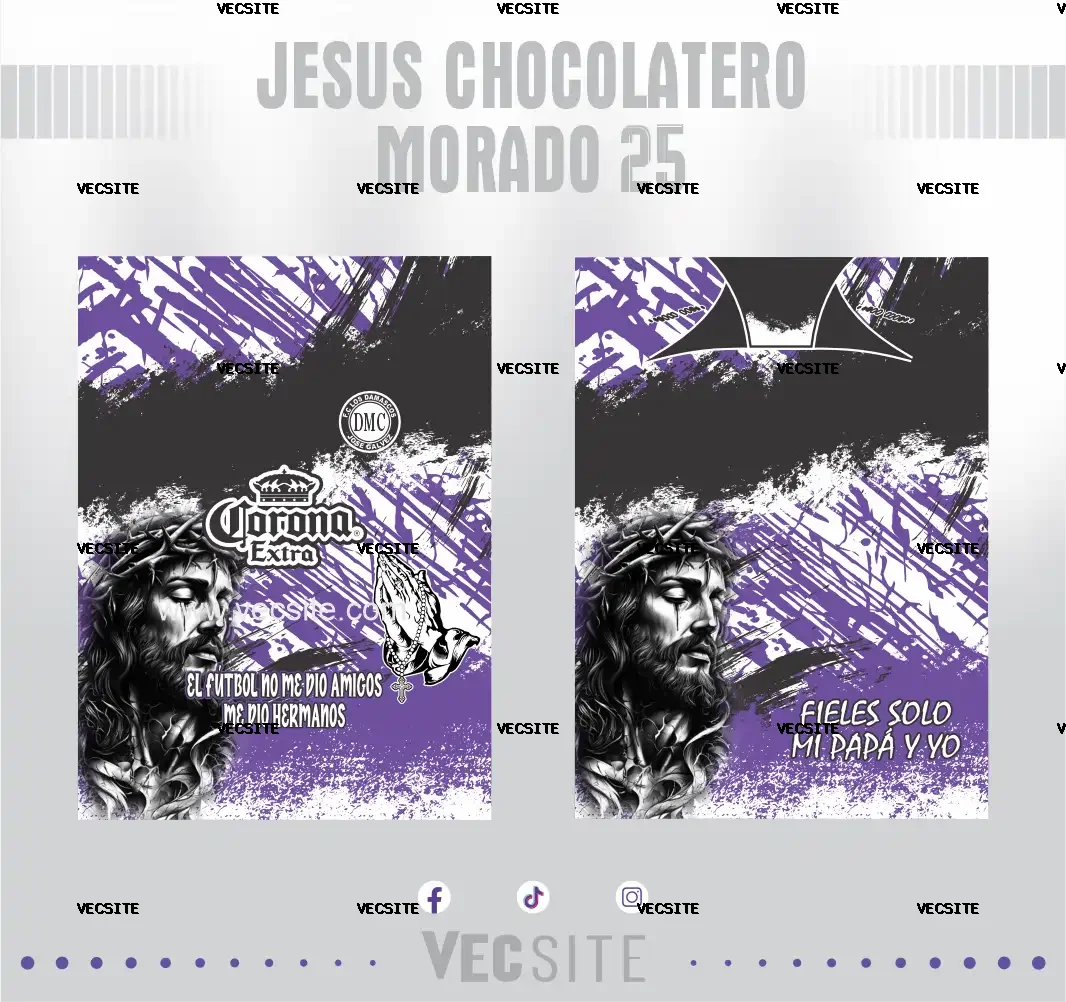 Jesus Chocolatero Morado 25