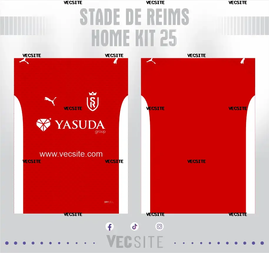 Stade de Reims Home Kit 25
