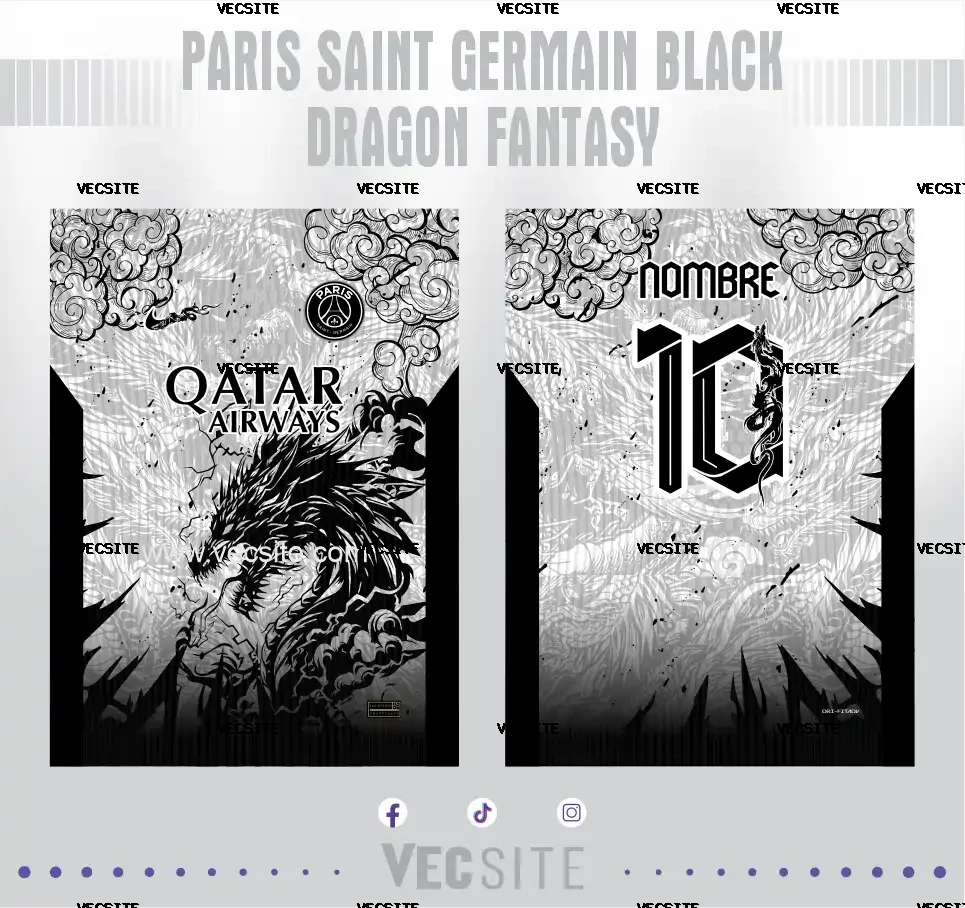 Paris Saint Germain Black Dragon Fantasy
