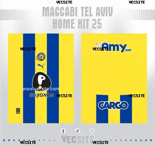 Maccabi Tel Aviv Home Kit 25
