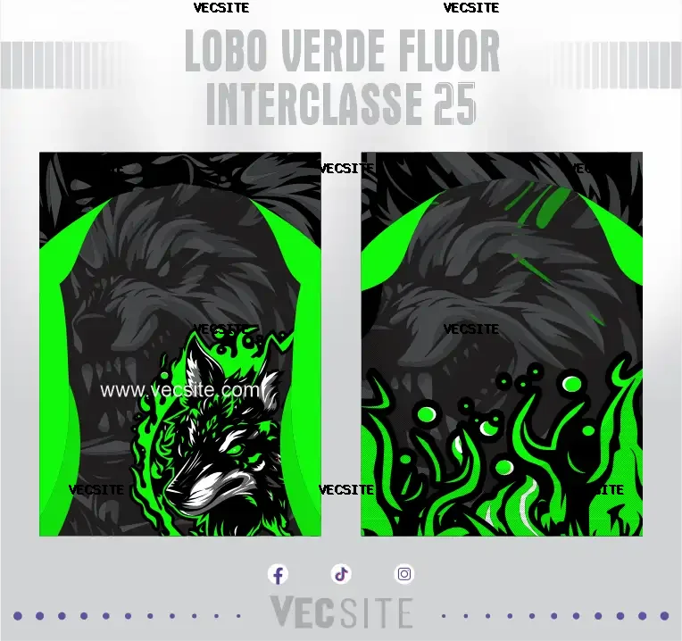 lobo interclasse vector editable