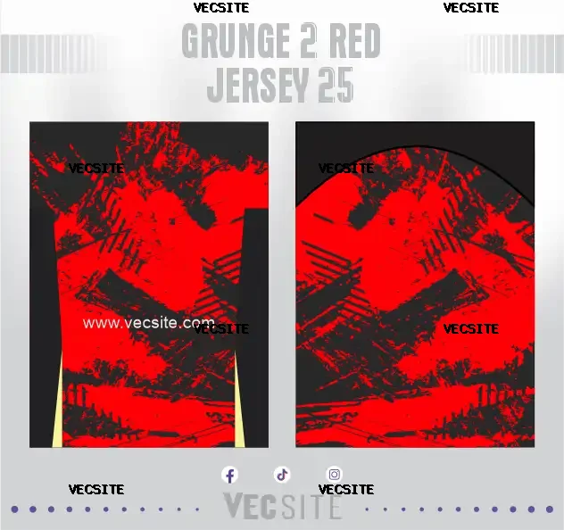 Grunge 2 Red Jersey 25