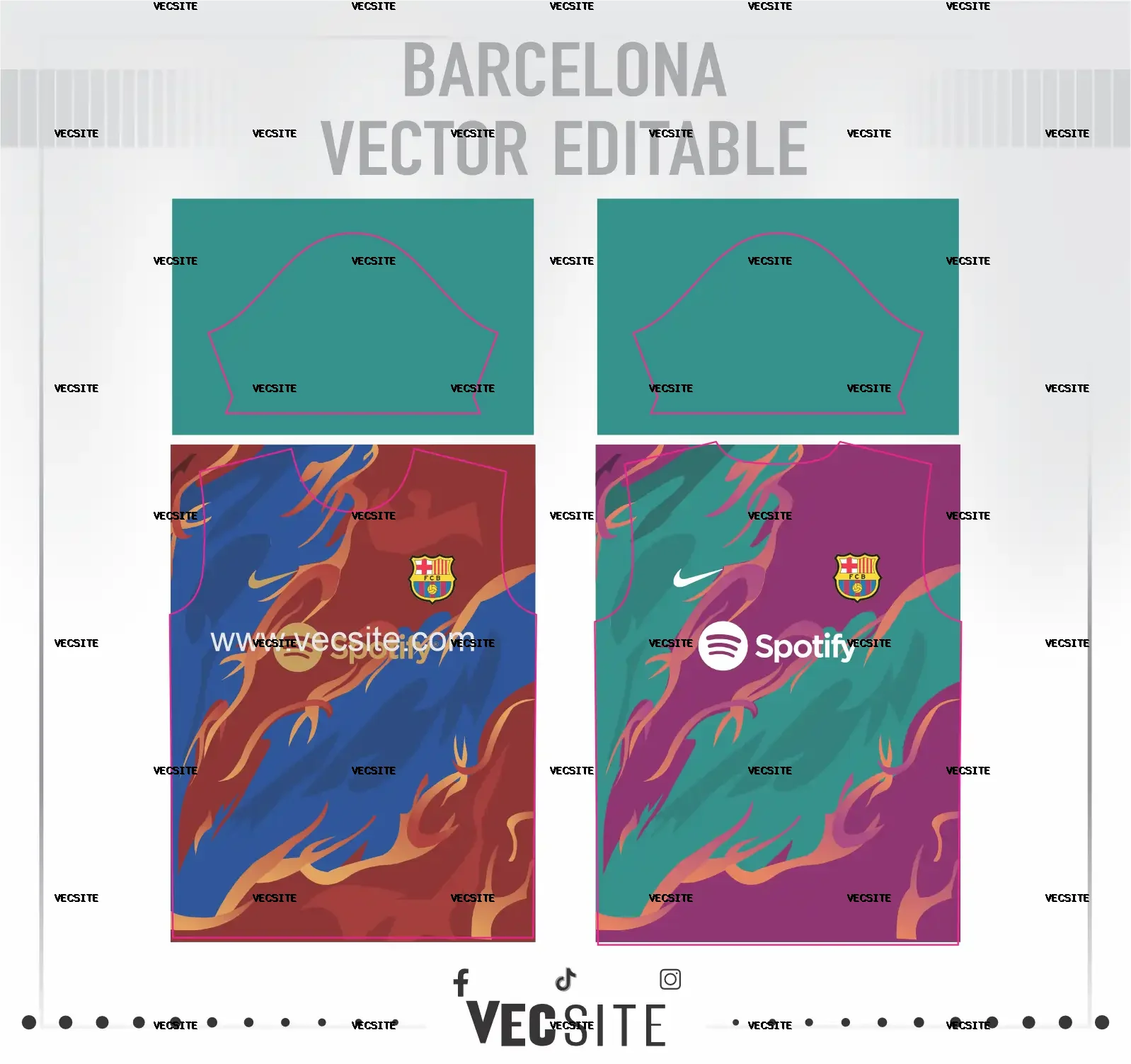 barcelona vector editable