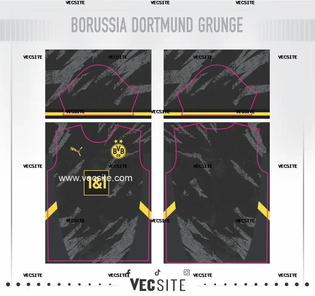 Jersey Borussia Dortmund_ Grunge (Copy) (Copy)
