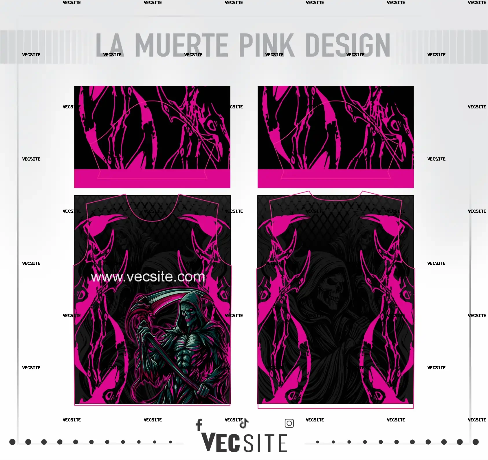 La Muerte Pink Design