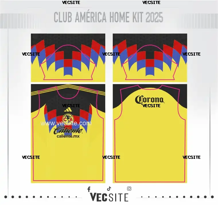 Club América Home Kit 2025