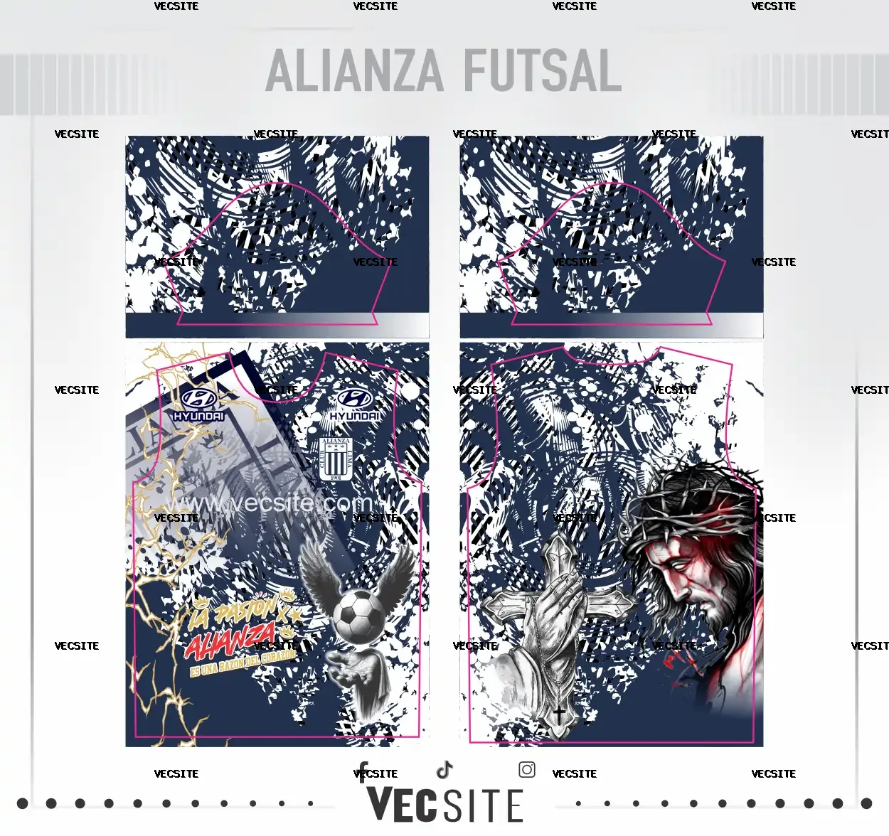 alianza  lima futsal vector editable