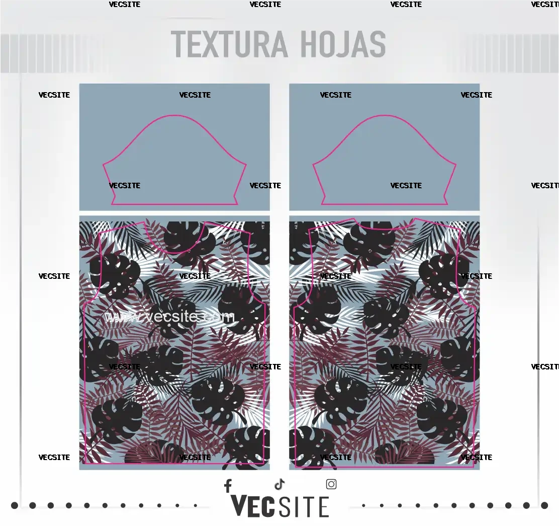 textura patron hojas