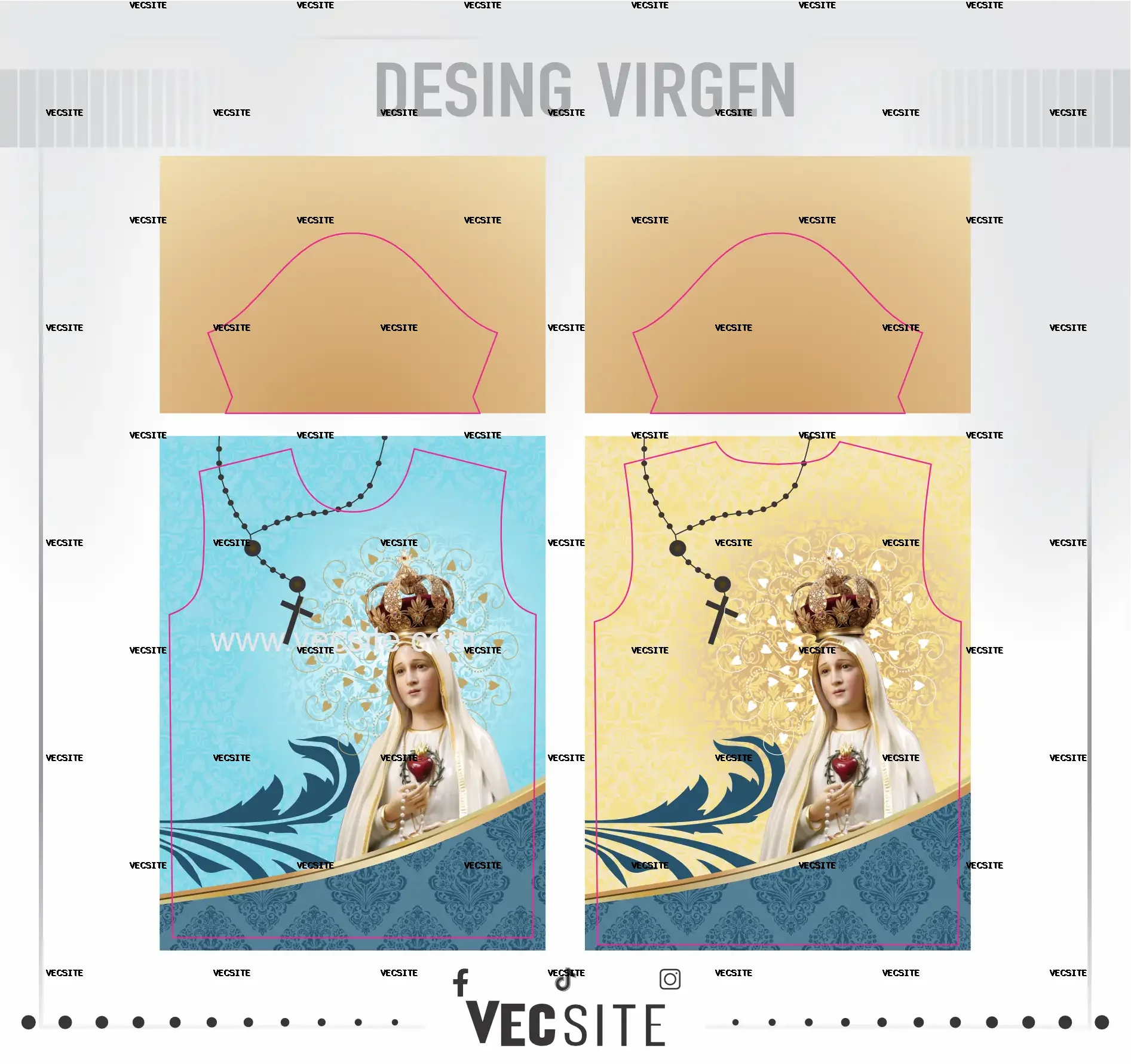 virgen fatima desing