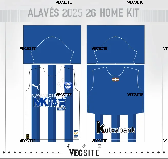 Alavés 2025 26 Home Kit