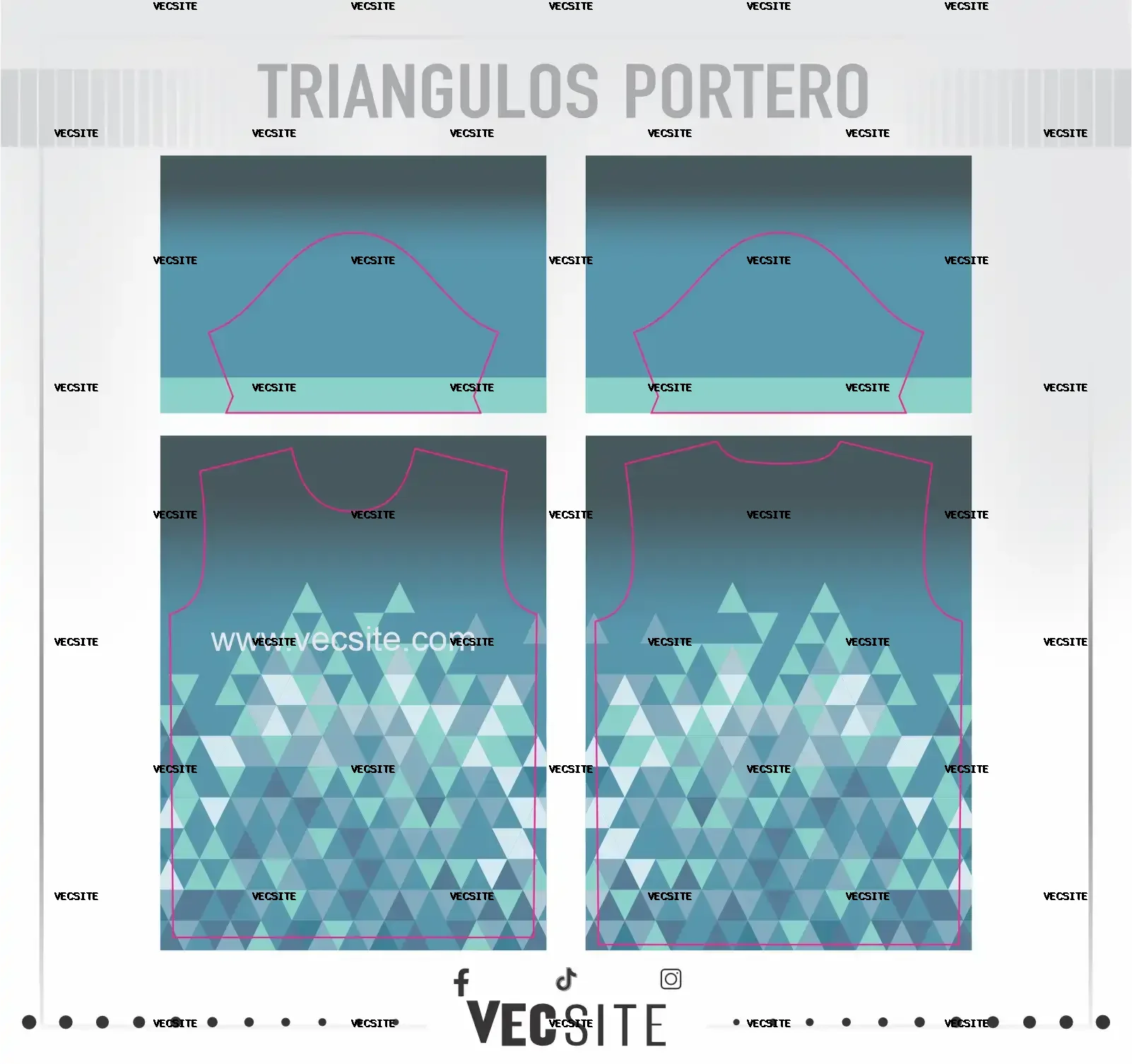 diseño triangulos plantilla