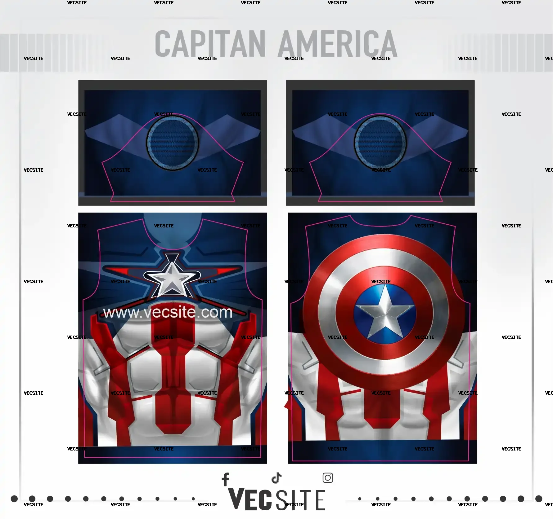 camiseta deportiva capitan america desing,
