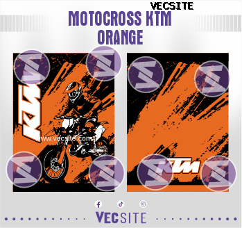 motocross ktm orange