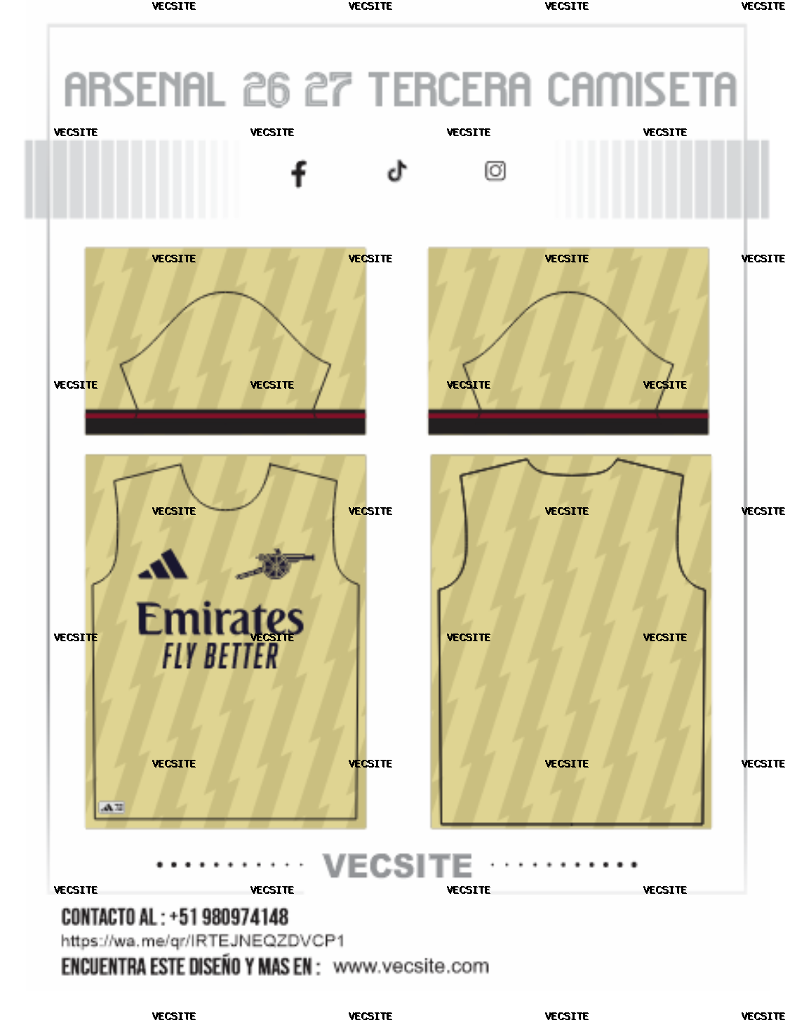 Arsenal 26 27 tercera camiseta