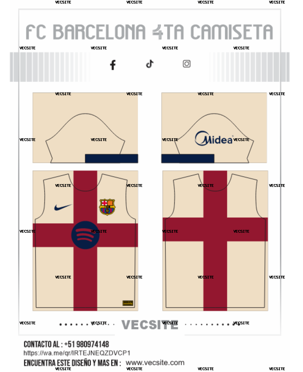 FC BARCELONA 4TA CAMISETA