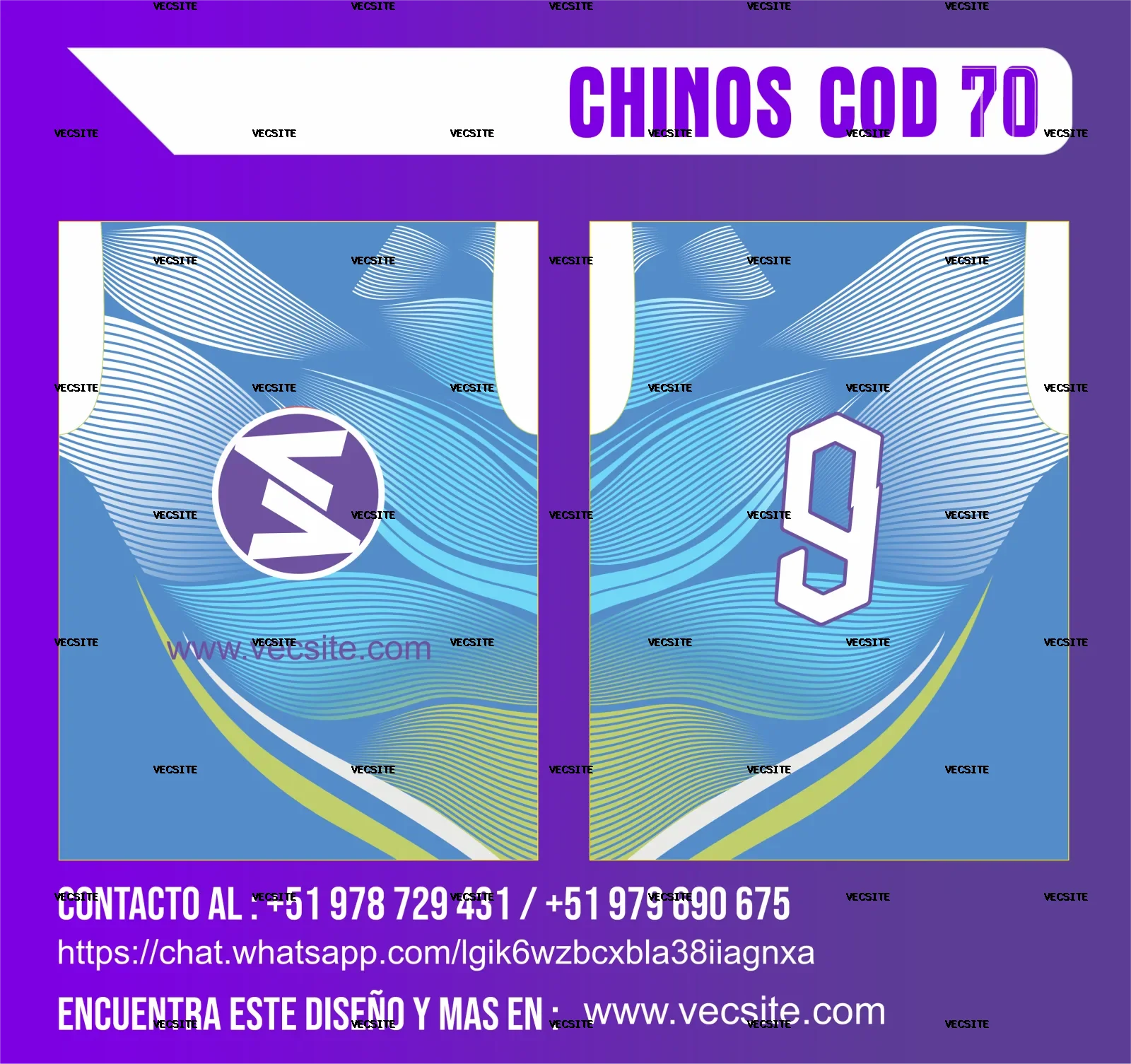 CHINOS COD 70