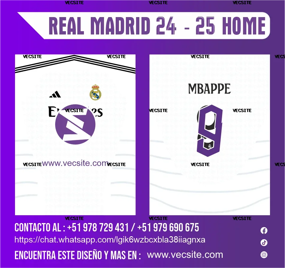 REAL MADRID 2024 25 HOME