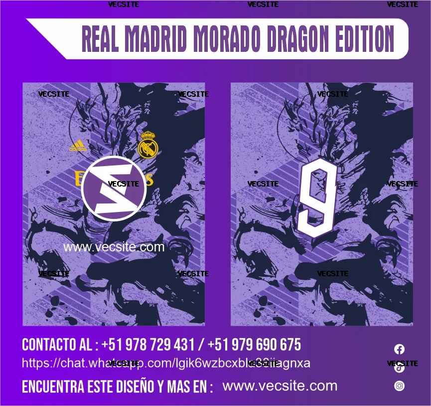 REAL MADRID MORADO DRAGON EDITION