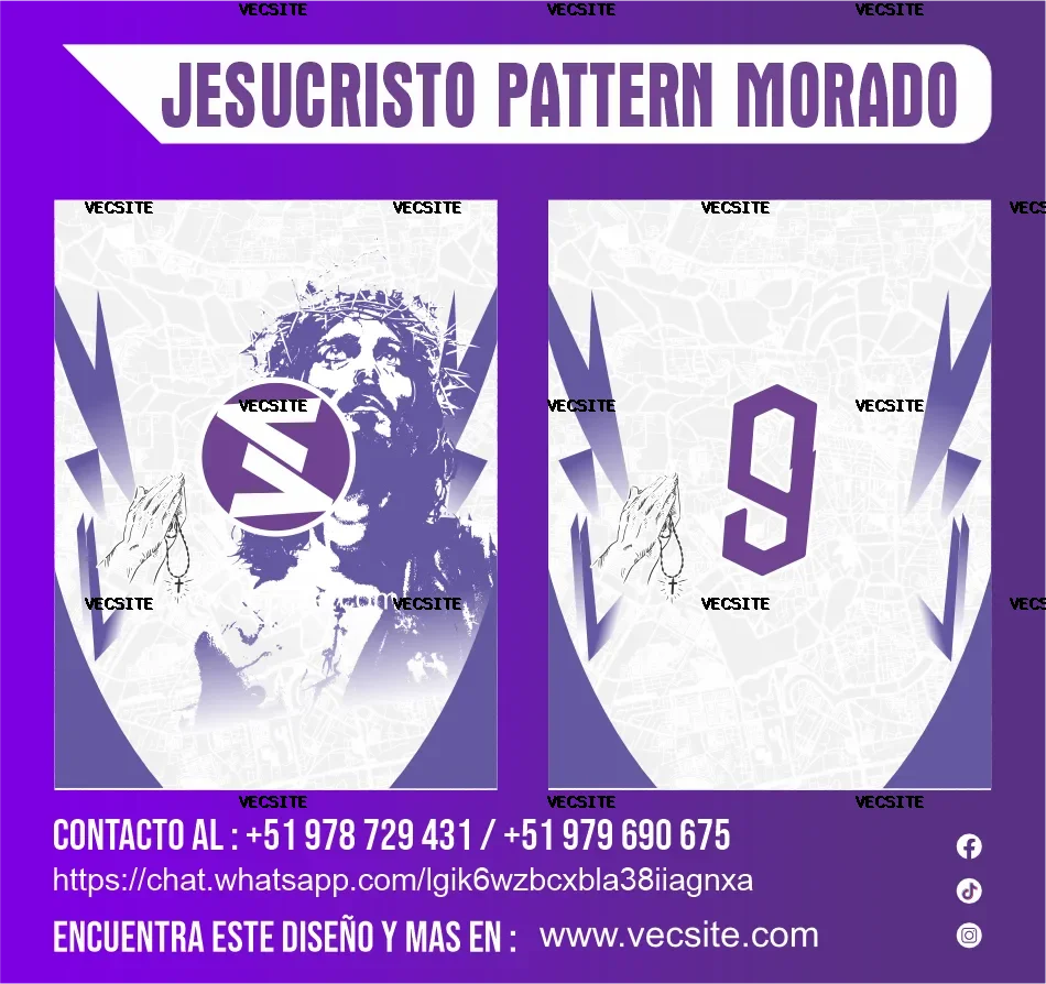 JESUCRISTO MORADO PATTERN