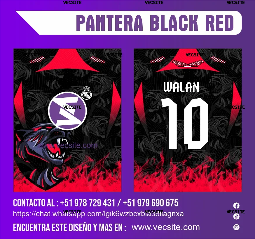PANTERA BLACK RED