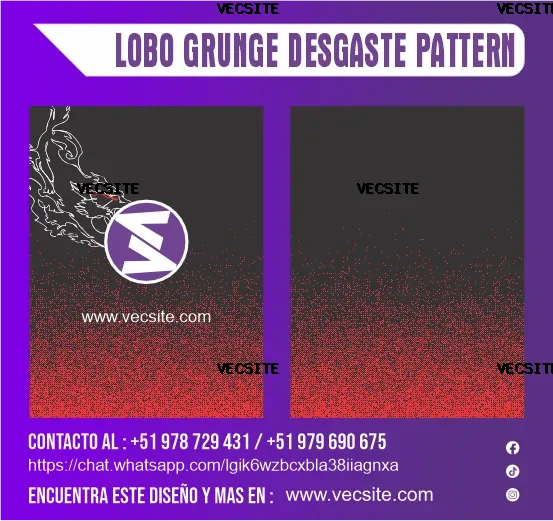 LOBO GRUNGE DESGASTE PATTERN