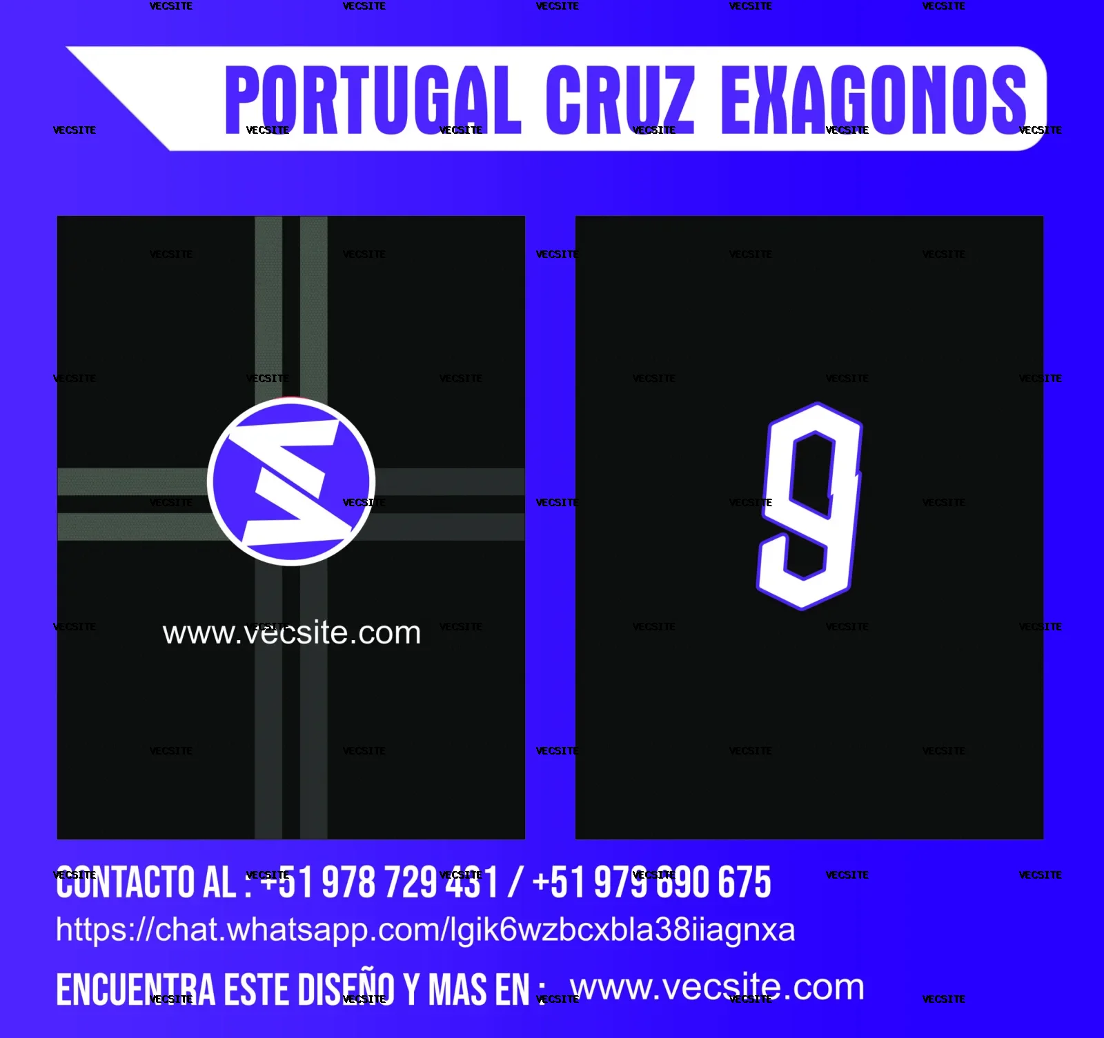 PORTUGAL CRUZ EXAGONOS