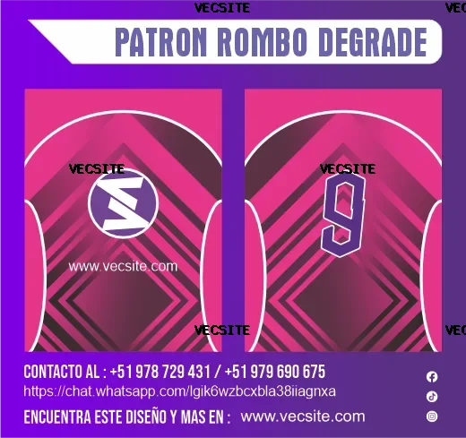 PATRON ROMBO DEGRADE