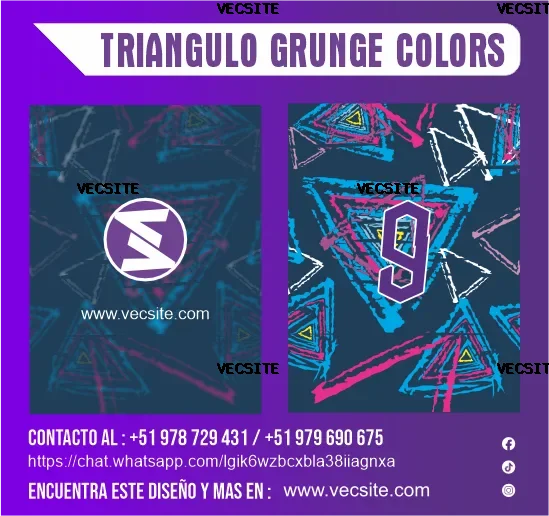 TRIANGULO GRUNGE COLORS