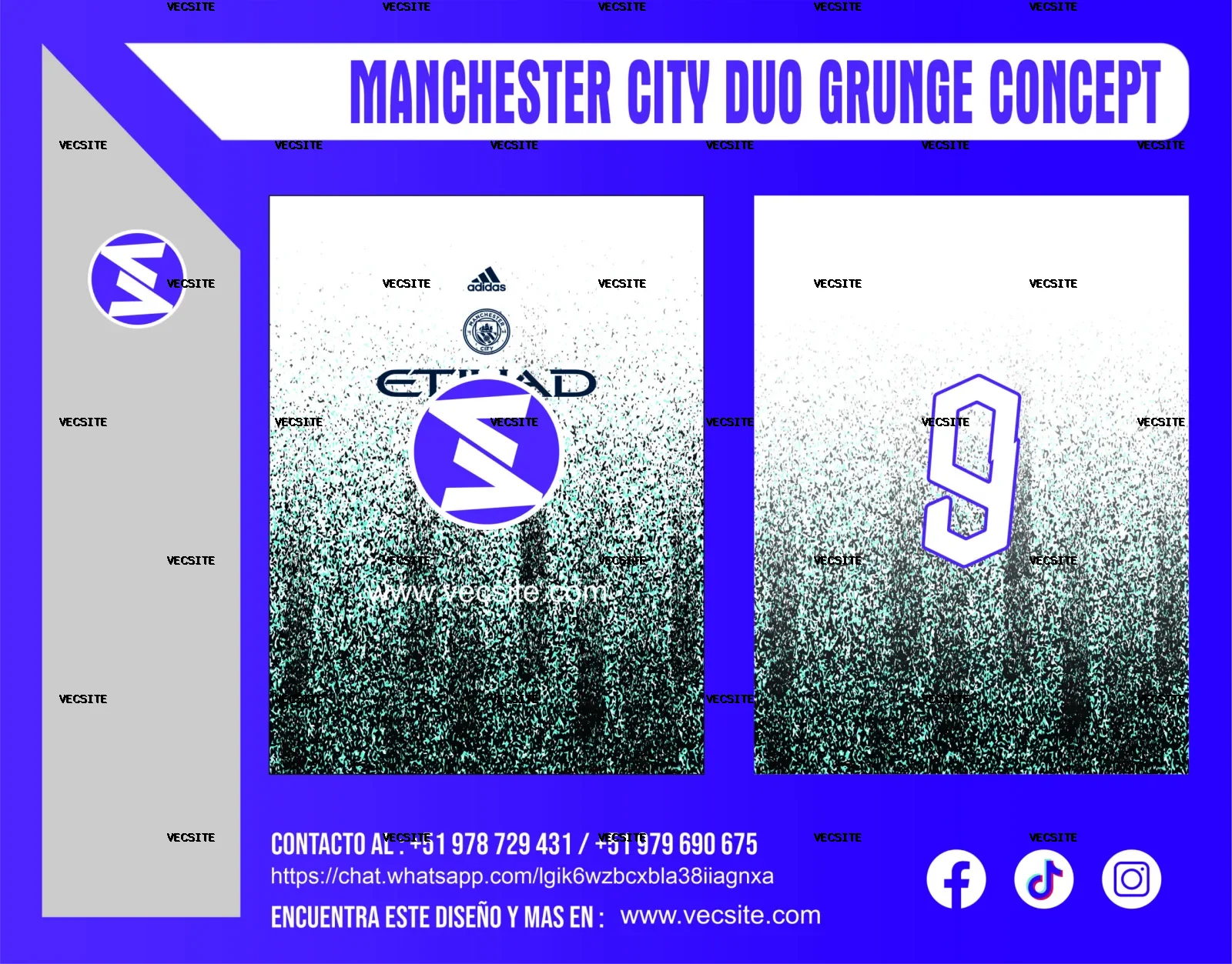 MANCHESTER CITY DUO GRUNGE CONCEPT