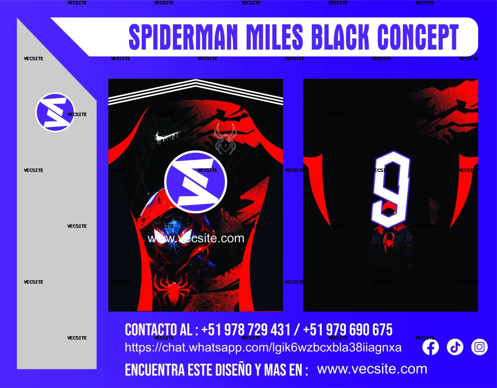 SPIDERMAN MILES BLACK CONCEPT