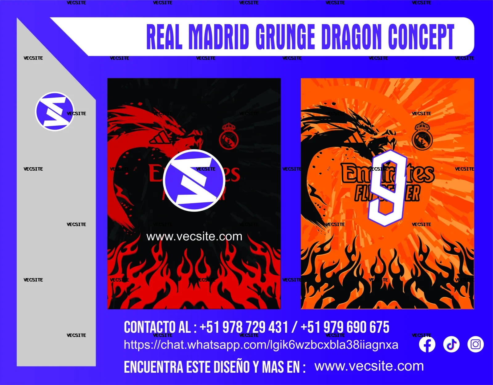 REAL MADRID GRUNGE DRAGON CONCEPT