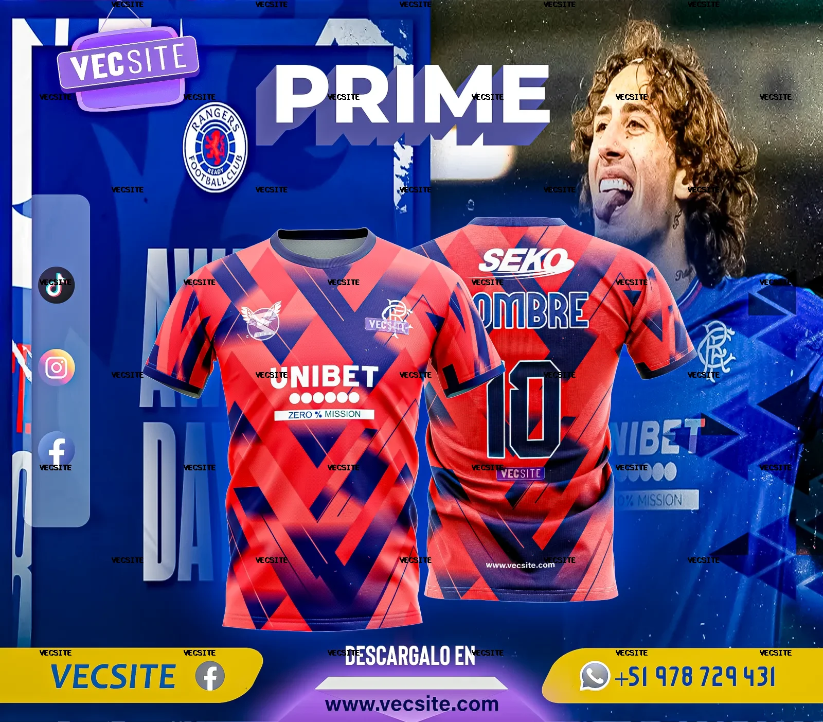 4TA CAMISETA CASTORE RANGER 2024