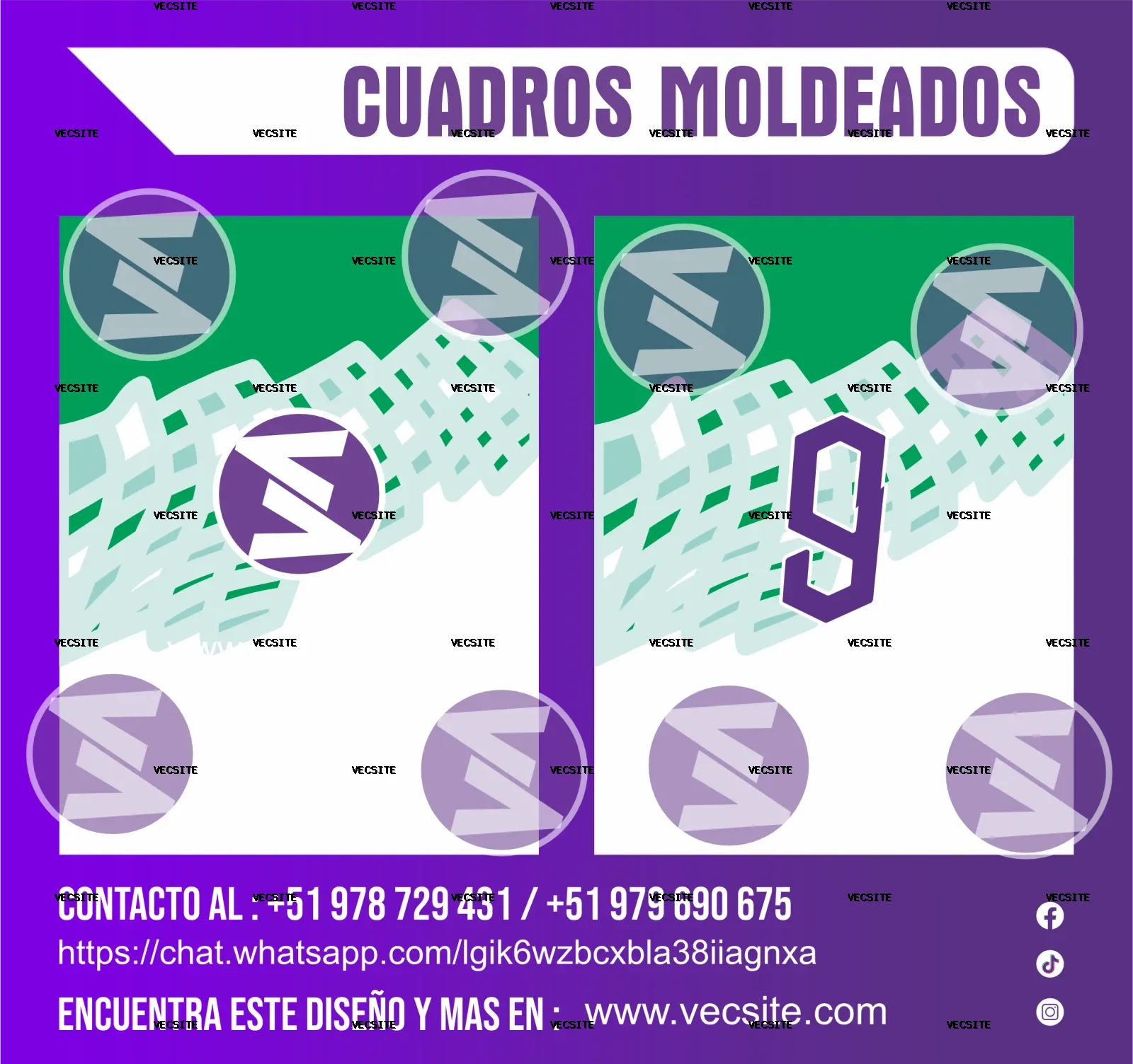 CUADROS MOLDEADOS