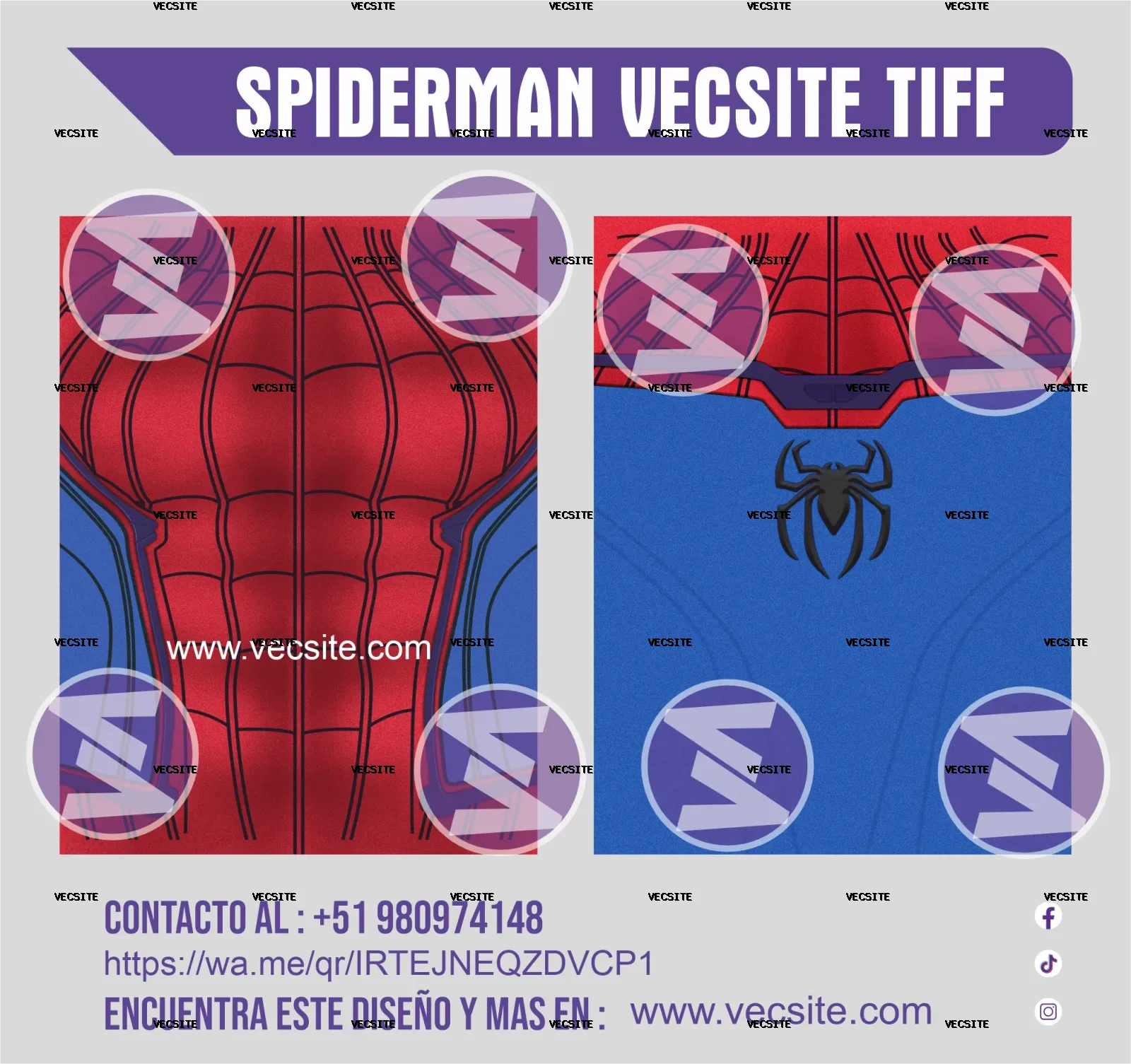 SPIDERMAN VECSITE PLANTILLA TIFF