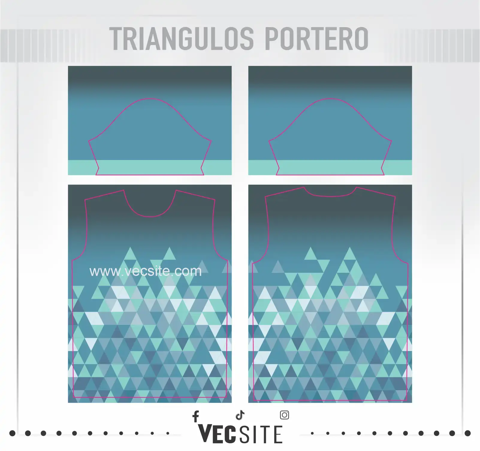 diseño triangulos plantilla
