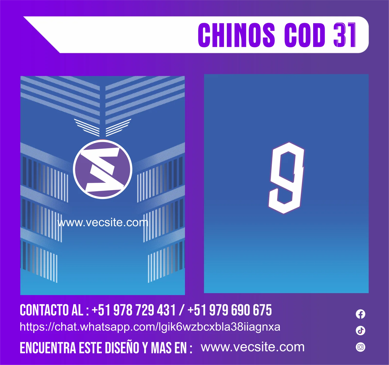 CHINOS COD 31