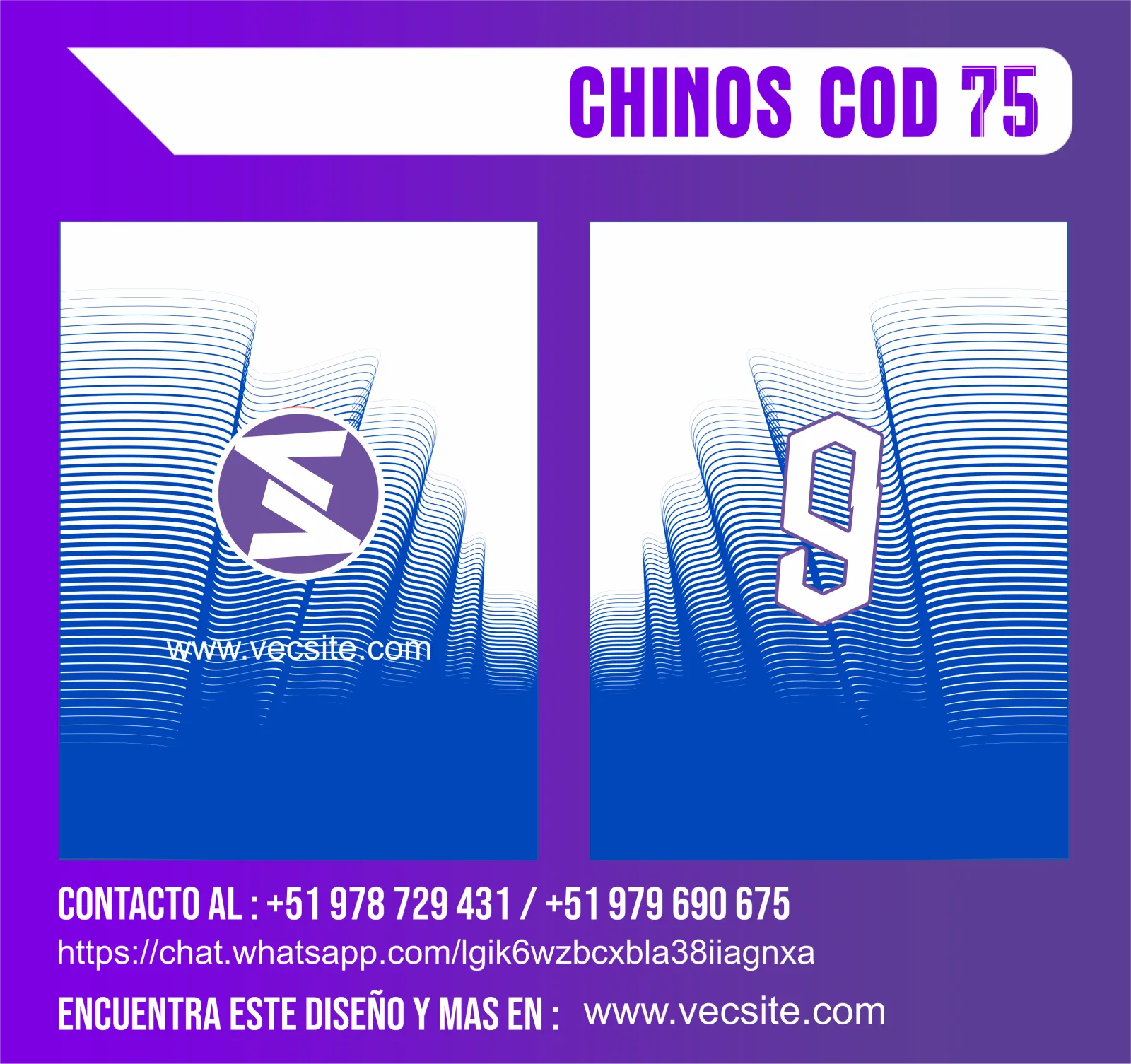 CHINOS COD 75
