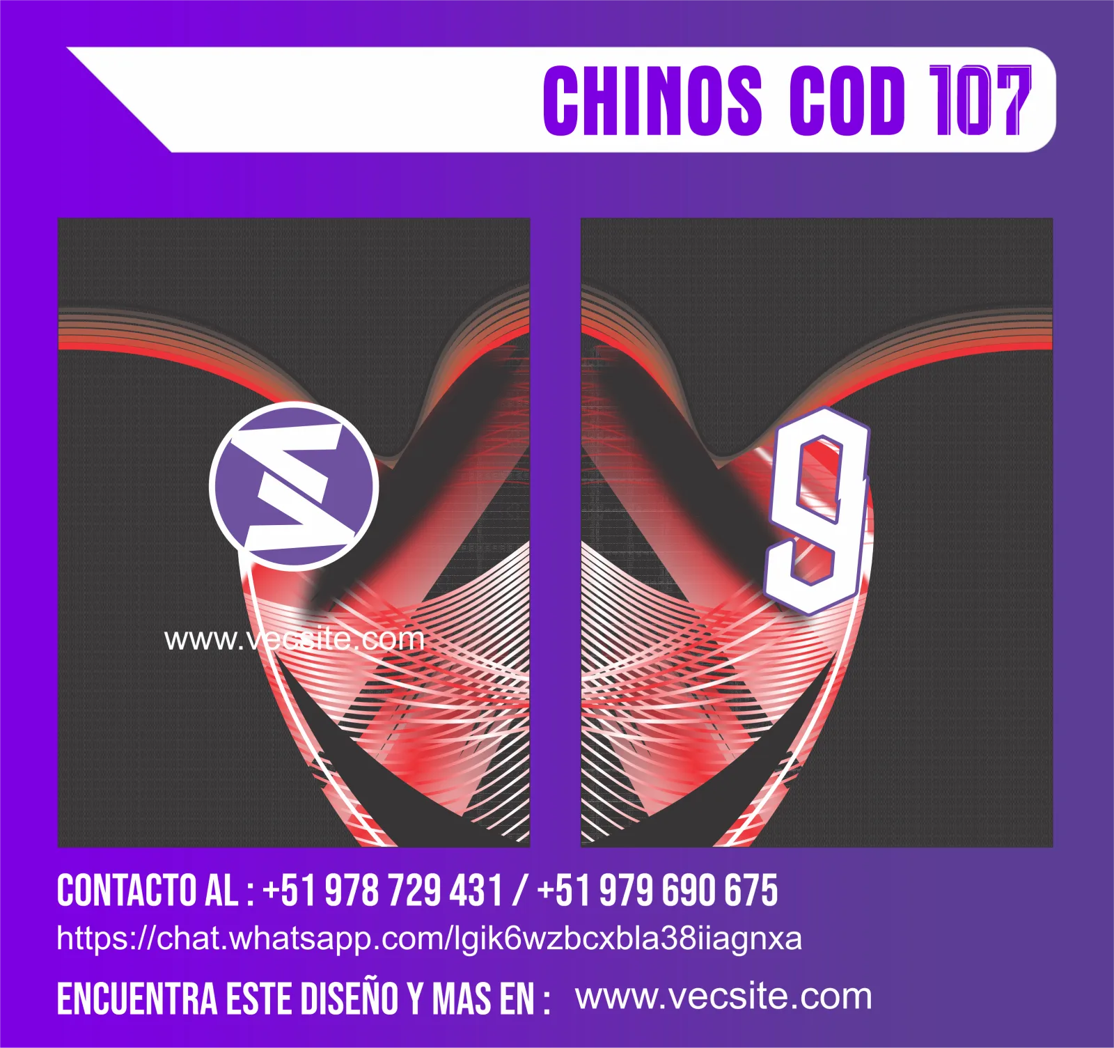CHINOS COD 107