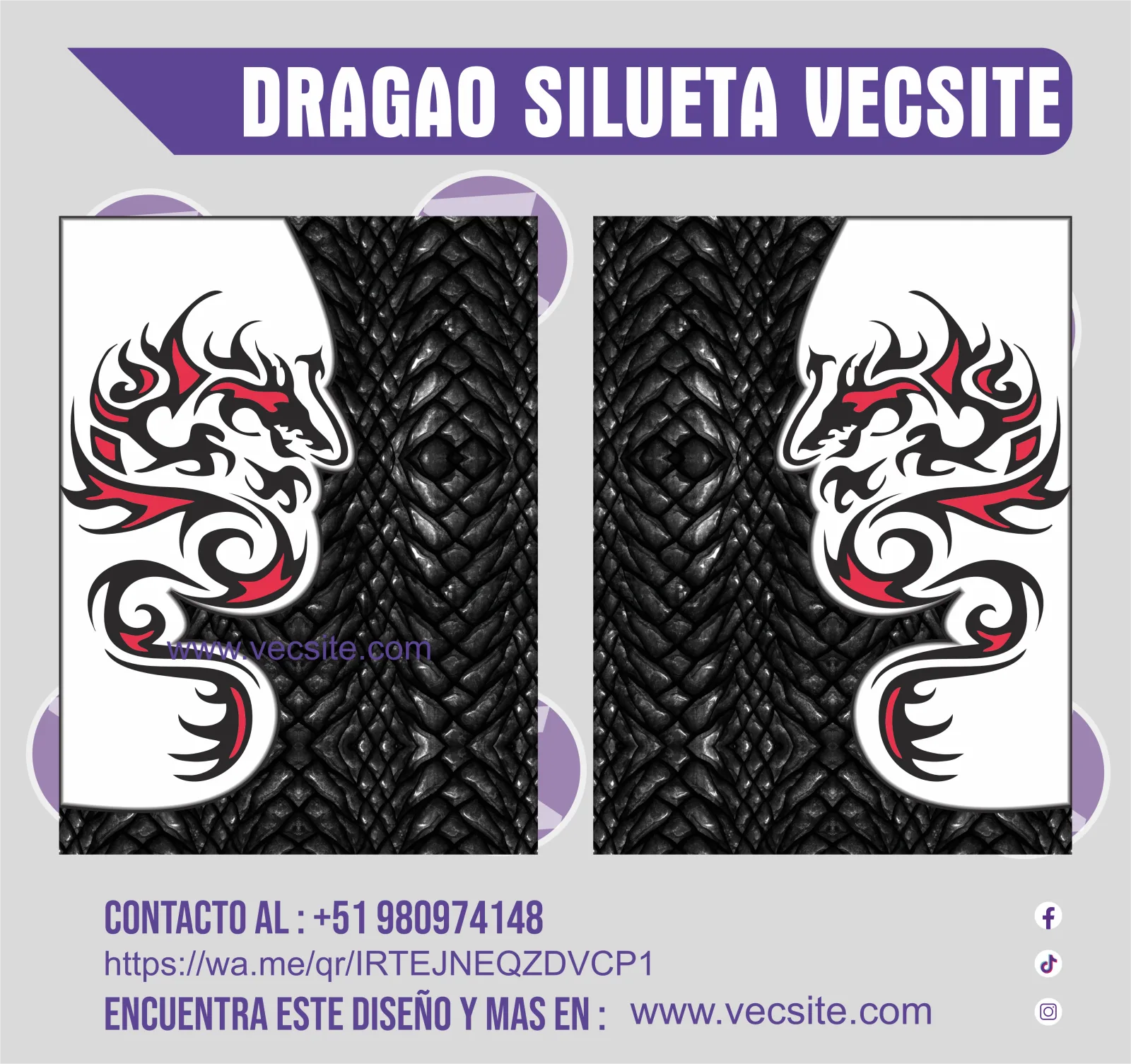 DRAGAO SILUETA  VECSITE
