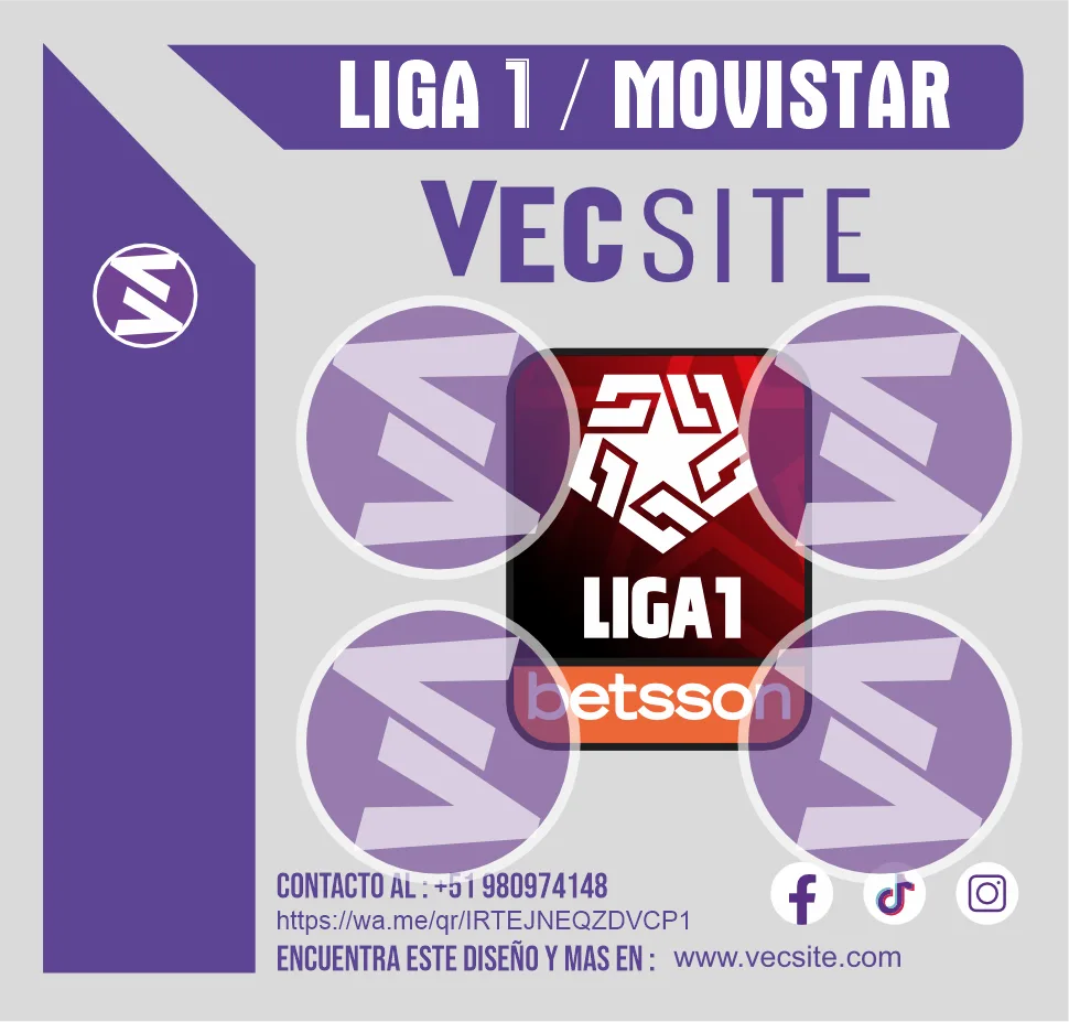 LIGA 1 BETSSON PARCHE EDITABLE