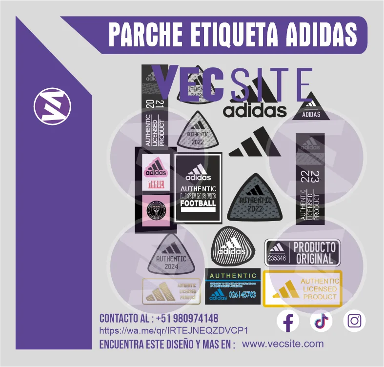 parche etiqueta adidas
